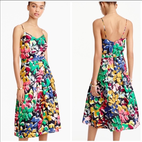 J.crew Abstract paint prints Dress - Picture 2 of 8